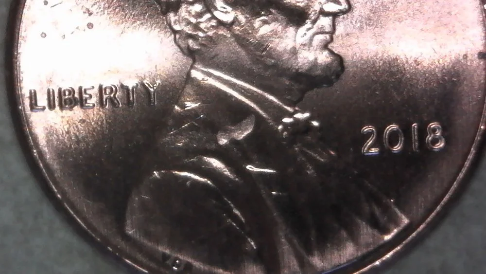 2018--P-Lincoln-Shield-Cent-With-Struck-Through-Error-#7